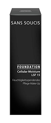Sans Soucis Cellular Moisture Foundations LSF 15 für normale bis feuchtigkeitsarme Haut: Feuchtigkeitsspendendes pflegendes Make-up, für einen frischen und strahlenden Teint, Nr. 30 Warm Beige