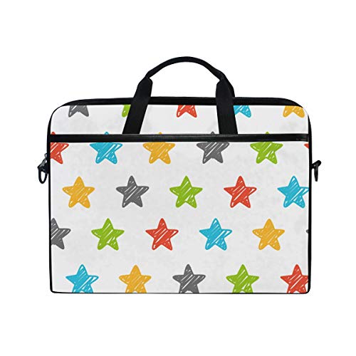 LUNLUMO Sketchy Stars Doodle Pattern 15 Zoll Laptop und Tablet Tasche Durable Tablet Sleeve for Business/College/Women/Men