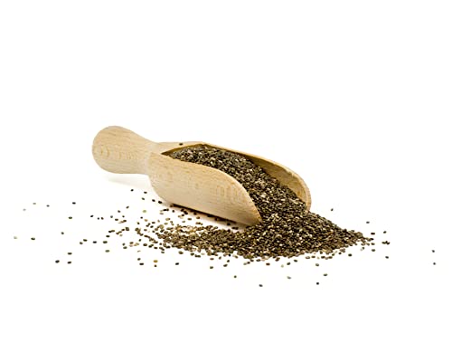 mypferdefutter Chia Samen schwarz - 100% Natur PUR ohne Zusätze - unterstützt Haut, Fell, Hufe & Verdauung - enthält ungesättigte Fettsäuren (Omega 3 & 6) (1000g)
