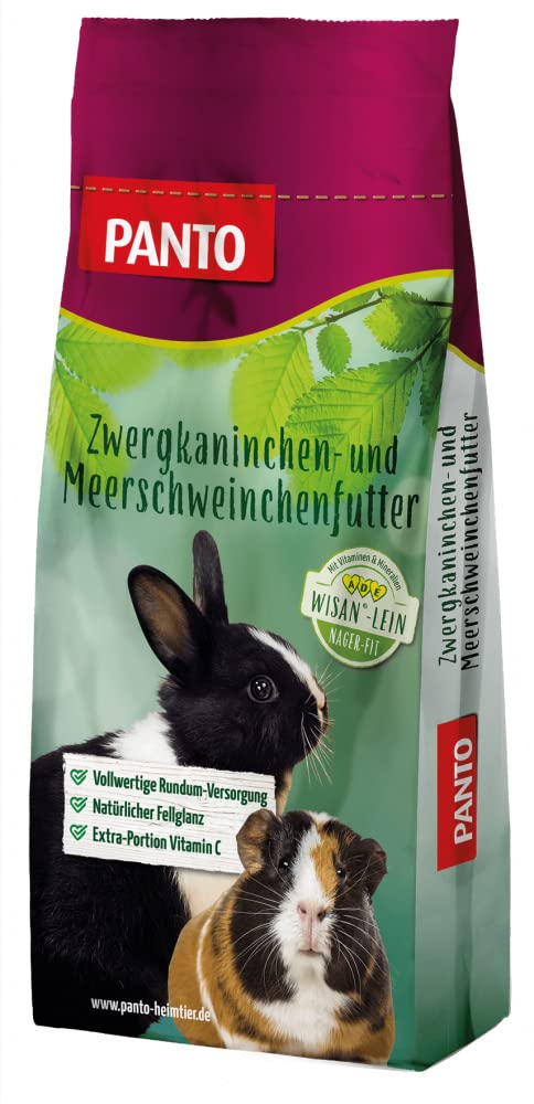 PANTO® Meerschweinchenfutter, Nagerfutter, Pellets 25 kg, 1er Pack (1 x 25 kg)