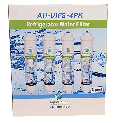 4x Aquahouse UIFS kompatibel Kühlschrank Wasserfilter für Samsung DA29-10105J HAFEX / EXP WSF-100 Aqua-Pure Plus (nur externer Filter)