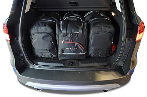 KJUST Dedizierte Kofferraumtaschen 4 STK Set kompatibel mit Ford KUGA II 2012 -
