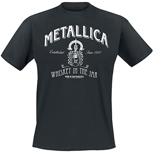Metallica Whiskey In The Jar Männer T-Shirt schwarz 4XL 100% Baumwolle Undefiniert Band-Merch, Bands