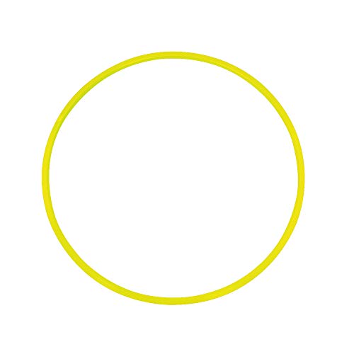 Grevinga Gymnastikreifen Hula-Hoop Reifen 80 cm Durchmesser Farbe: gelb