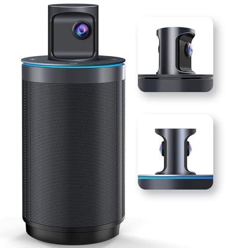 KanDao Meeting-Kamera, All-in-One 360°-Telefonkonferenzkamera mit automatischer Fokussierung der Lautsprecher