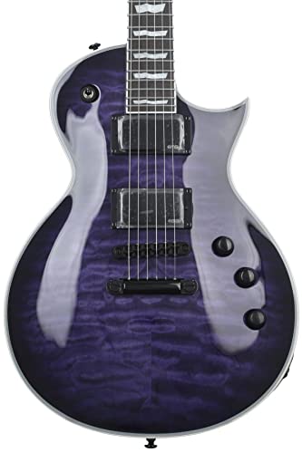 ESP LTD EC-1000 See Thru Purple Sunburst - Single Cut E-Gitarre