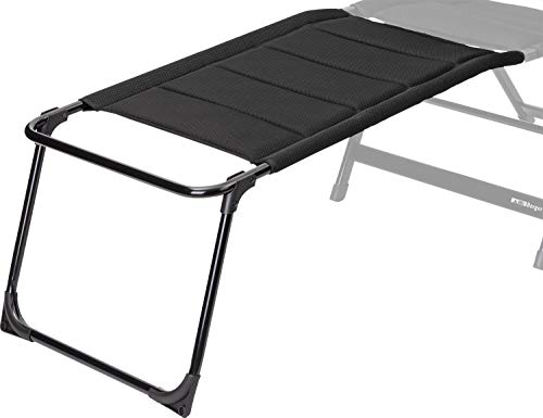 BERGER Tesino XL Beinauflage Stuhl Camping Fußablage Auflage Aluminium Ablage schwarz Zubehör
