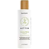 Kemon - Actyva New Fibra Cream, restrukturierende Behandlungscreme für strapaziertes Haar mit Amaranth und Rotalgen, ohne Ausspülen - 125 ml