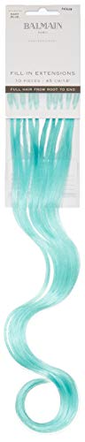 Balmain Fill-In Extensions Fiber Hair Straight Fantasy Kunsthaar 10 Stück Baby Blue 45 Cm Länge