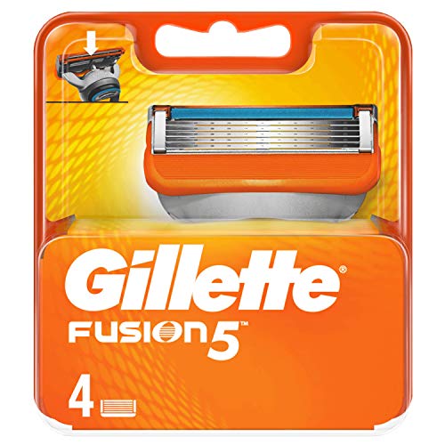 Gillette Fusion5, Packung mit 4 Ersatzteilen, bis zu 1 Monate Rasierer mit 1 Klinge