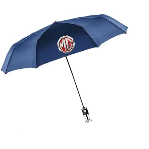 GDFEH Auto Regenschirm für MG Mulan 2022 2023, Regenschirm Winddicht und Sturmfest Taschenschirm mit Auf-Zu-Automatik Kompakt Reise Faltbarer Regenschirm Autozubehör,C