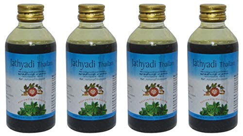 The Arya Vaidya Pharmacy The Arya Vaidya Pharmacy 4 x Jathyadi Thailam von AVP 200 ml (4 Stück)