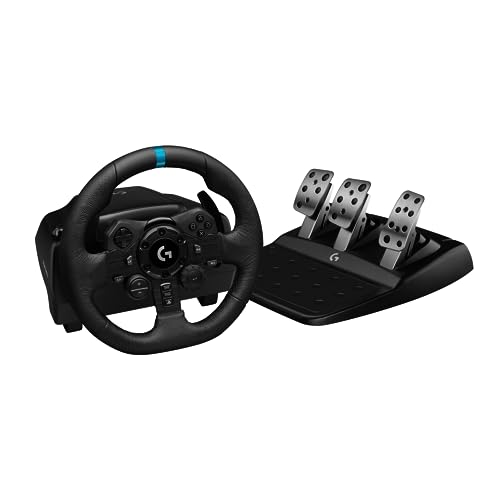 Logitech G923 Lenkrad m. Pedalen für Playstation PS4 & PC, UK-Netzstecker - Schwarz