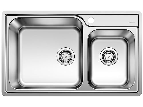 Küchenspüle Blanco Lemis XL 8-IF Doppelbecken Einbau Spüle Edelstahl 2 Becken