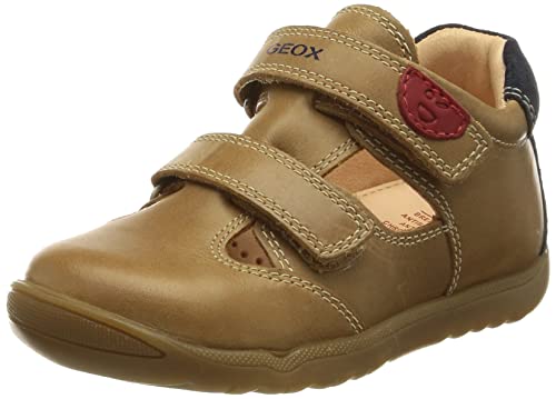 Geox B MACCHIA Boy First Walker Shoe, Caramel/Navy, 25 EU