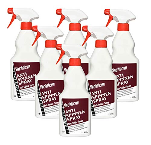 Yachticon Anti Spinnen Spray 500ml - 6 Flaschen zu je 500ml = 3 Liter