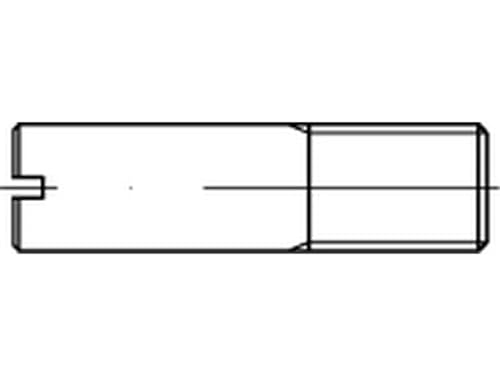 Schaftschraube Kegelkuppe und Schlitz DIN 427 A1/1.4305 rostfrei M 6x 16