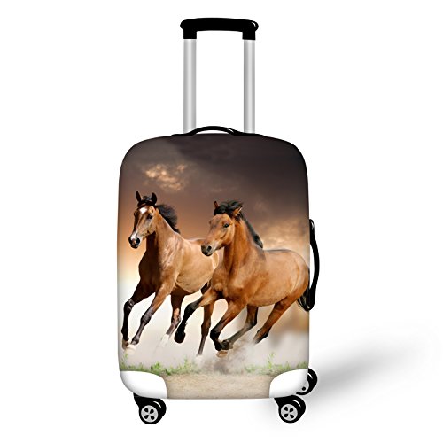 Elastisch Kofferschutzhülle Pferd Kofferhülle Kofferschutz Kofferbezug Gepäck Luggage Cover mit Reißverschluss L 26-28 Zoll