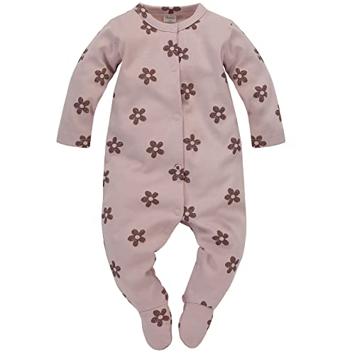 Pinokio Baby Overall Happiness, 100% cotton pink flowers, Girls Gr. 56-86 (68)