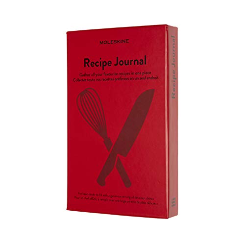 Moleskine Rezept Notizbuch, (Themen-/ Hardcover Notizbuch zum Sammeln und Organisieren Ihrer Rezepte, 13 x 21 cm, 400 Seiten)