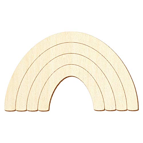 Holz Regenbogen V2 - Deko Basteln 8-50cm, Pack mit:50 Stück, Breite:10cm breit