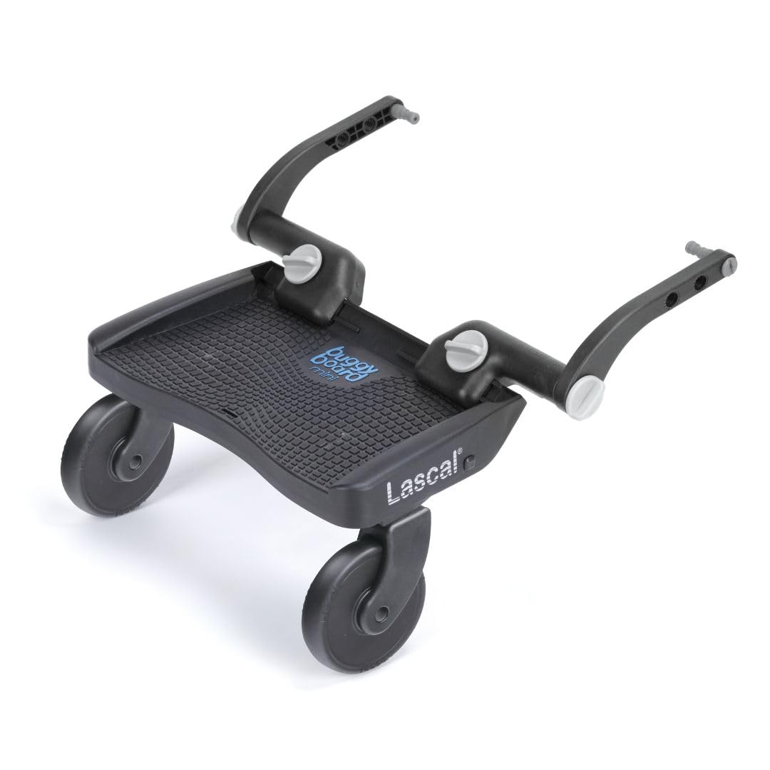 Lascal® BuggyBoard® Mini 3D, Kinderbuggy Trittbrett mit strukturierter Stehfläche, Kinderwagen Zubehör für Kinder von 2-6 Jahren (22 kg), kompatibel mit fast jedem Buggy und Kinderwagen, blau