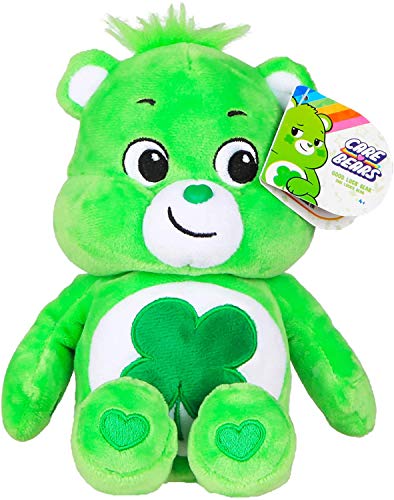Care Bears 22045 9 Inch Bean Plush Good Luck Bear, Collectable Cute Plush Toy, Cuddly Toys for Children, Soft Toys for Girls and Boys, Cute Teddies Suitable for Girls and Boys Aged 4 Years +