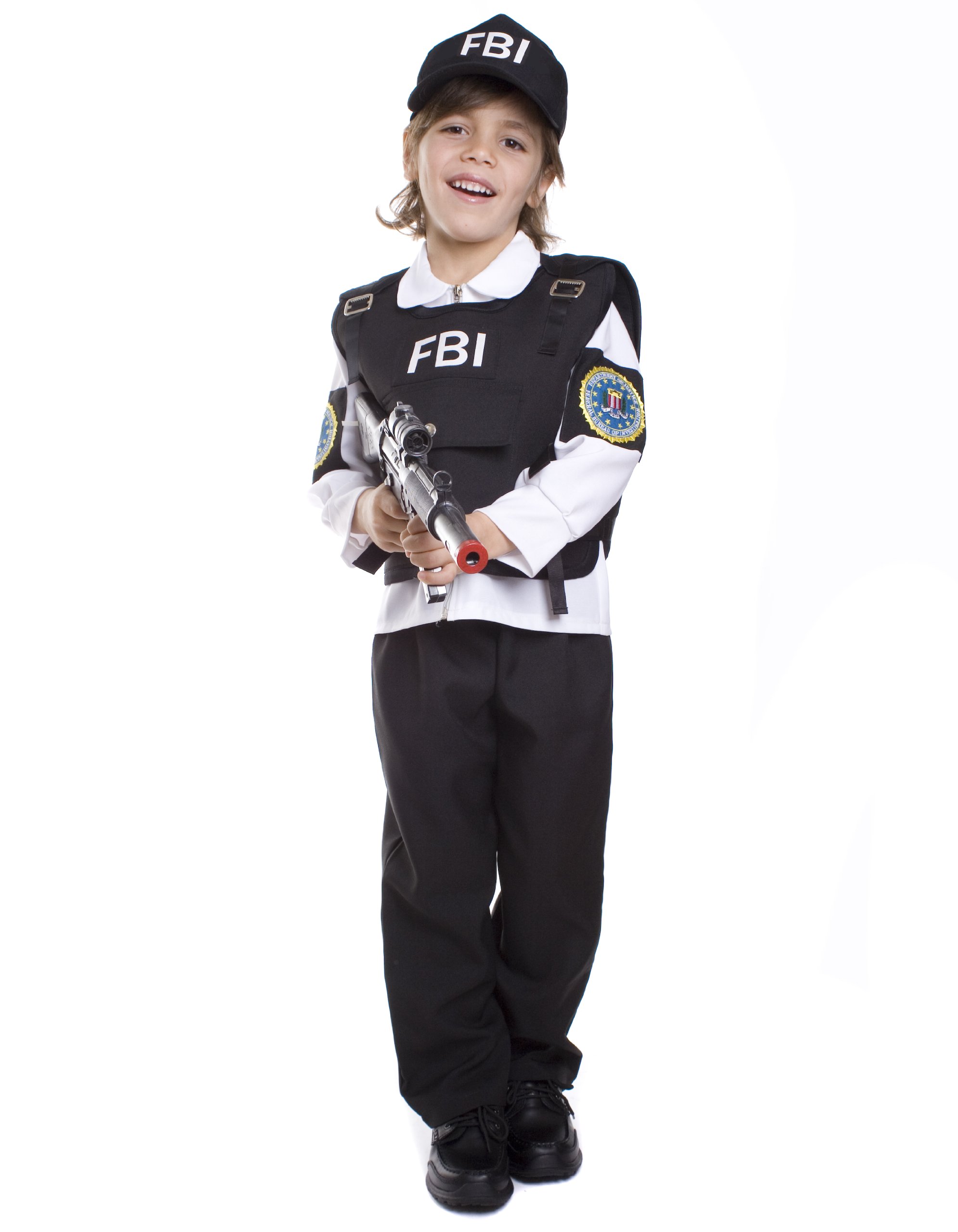 Dress Up America 482-L Kinderkostüm Agente del FBI, Mehrfarbig, Größe 12-14 Jahre (Taille: 86-96 Höhe: 127-145 cm)