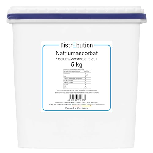 Natriumascorbat Pulver 5 kg Antioxidationsmittel Lebensmittelqualität E301 Vitamin C