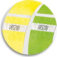 sigel Eventbänder Super Soft, fluoreszierend, sortiert in den Farben: gelb und grün, reißfest, aus besonder - 1 Stück (EB219)