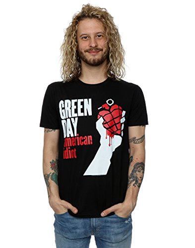 Green Day Herren American Idiot T-Shirt Large Schwarz