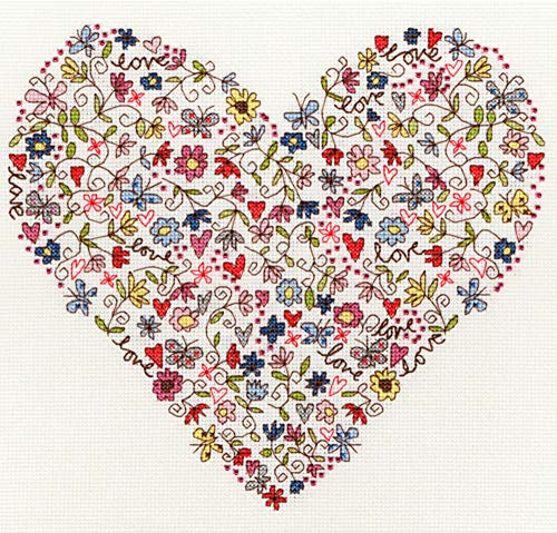 Love Heart - Cross Stitch Kit by Bothy Threads
