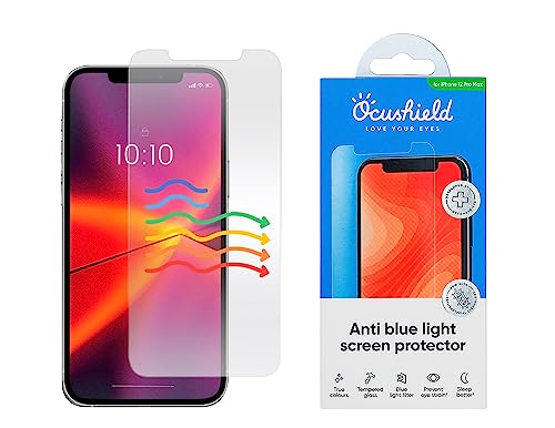 Ocushield Anti-Blaulicht-Displayschutzfolie für iPhone 12 Pro Max 6,7 Zoll – Schützen Sie Ihre Augen für besseren Schlaf
