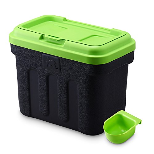 Maelson Dry Box - schwarz / grün - Vorratsbehälter für Trockenfutter, 7.5 kg