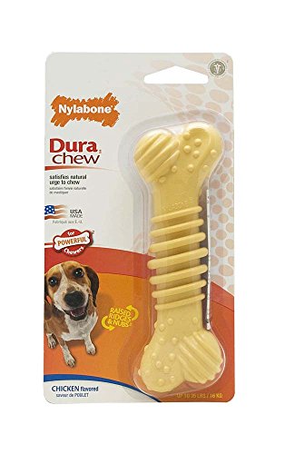 Nylabone Dura Chew Textur Kauknochen Spielzeug (M) (kann variieren)