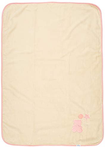 Kikka Boo Decke, Flanell, gesäumt. Rosa 80 x 110 cm – Decken