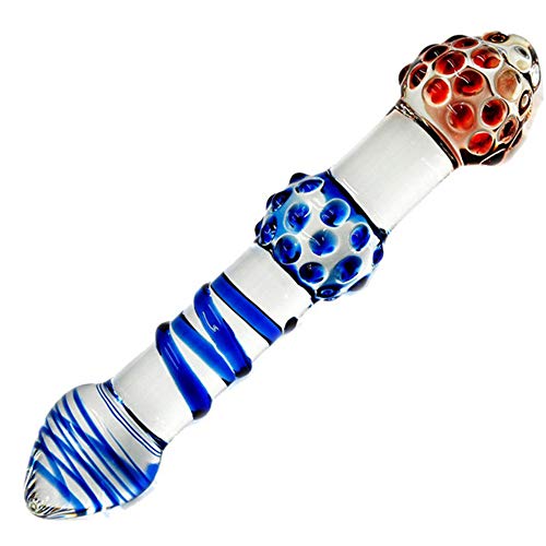 BaronHong Crystal Dual Eichel Dildo für Tomboy Trans Lesbian FTM Paare (C, M)