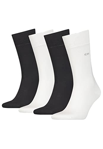 Calvin Klein 4 Paar Sneaker Classic Socken Herren , Farbe:White, Socken & Strümpfe:43-46