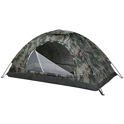 skrskr Ultraleichtes Campingzelt Einlagiges tragbares Zelt Anti-Beschichtung UPF 30+ für Strandangeln im Freien