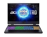 Acer Nitro 5 (AN515-58-93A5) Gaming Laptop | 15, 6" FHD 165Hz Display | Intel Core i9-12900H | 16 GB RAM | 1 TB SSD | NVIDIA GeForce RTX 4060 | Windows 11 | QWERTZ Tastatur | schwarz