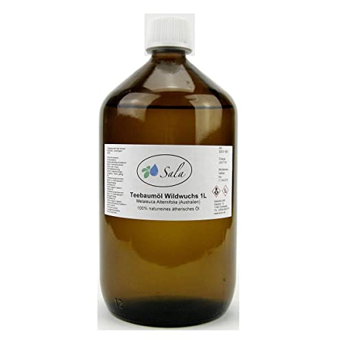 Sala Teebaumöl Wildwuchs ätherisches Öl naturrein 1000 ml (1 L Glasflasche)