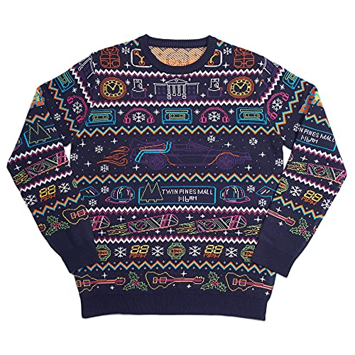 Numskull Unisex Offizielle Zurück in die Zukunft Strickpullover Neuheit Weihnachten Pullover, XS