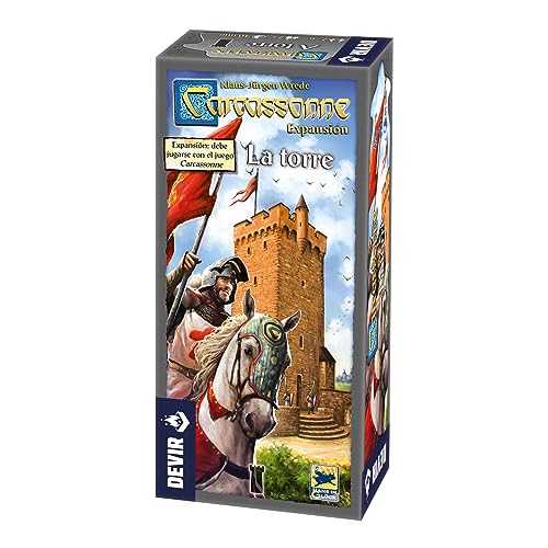 Carcassonne – Turm, Brettspiel (Devir) (bgcarto)