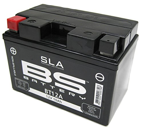 BS Battery 300679 BT12A AGM SLA Motorrad Batterie, Schwarz