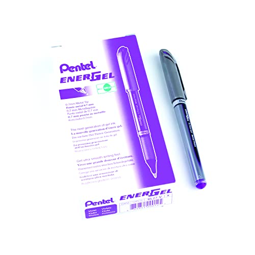 Pentel BL27-VX EnerGel Liquid Gel-Tinteroller, 0,35 mm, violett, 12 er Packung