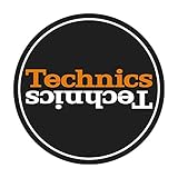 Technics Slipmat Duplex 6: Weiß/Orange Spiegel auf Schwarz