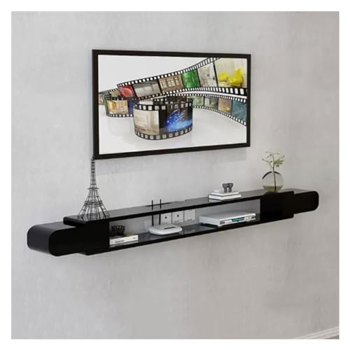 Sideboard Wohnzimmer Hängend Moderne schwebende, an der Wand montierte 55/63/70,8-Zoll-TV-Konsole mit offenem Ablagefach, platzsparendes, dekoratives, modernes Medienaufbewahrungsregal TV Lowboard ( C