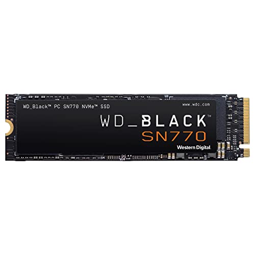WD_Black SN770 2TB NVMe Interne Gaming-SSD; PCIe Gen4 Technologie, bis zu 5.150 MB/Sek. Lesegeschwindigkeiten, M.2