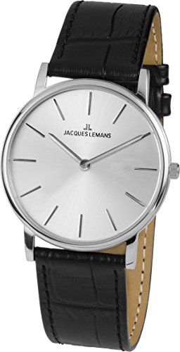 Jacques Lemans Damen Analog Quarz Uhr mit Leder Armband 1-1849A