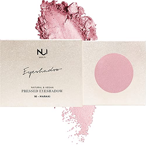 NUI Cosmetics Naturkosmetik vegan natürlich glutenfrei Make Up- Natural Pressed Eyeshadow 16 MARAKI, matter Lidschatten im Farbton Rosé